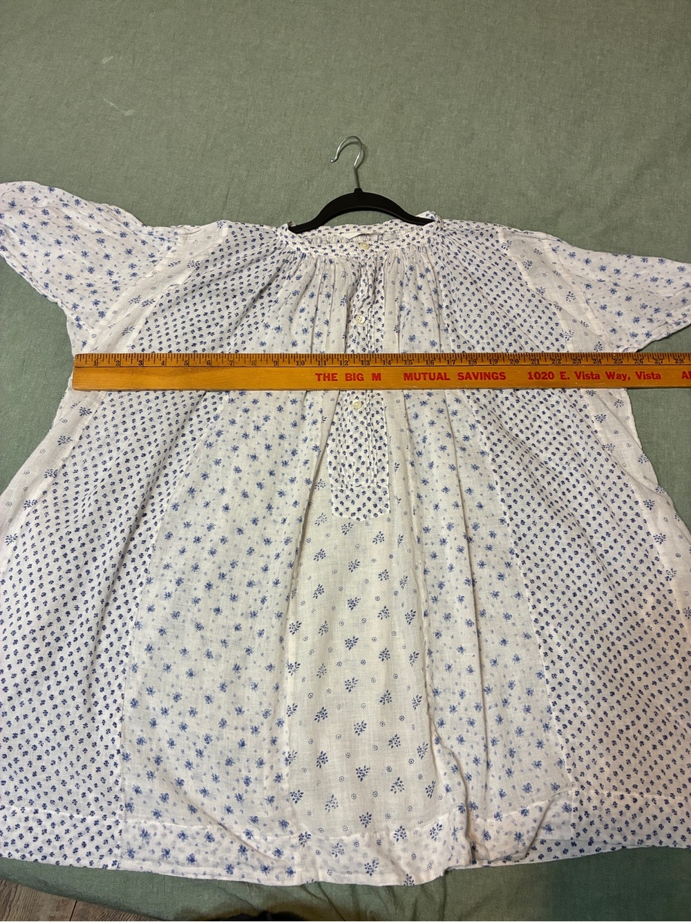 45r Japan Long Sleeve Cotton Patchwork Tunic Top Pockets Size 0 XXS - Picture 8 of 9